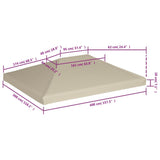 Prieeldak 310 g/m² 4x3 m beige - AllerleiShop