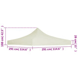 Partytentdak 3x3 m crème - AllerleiShop