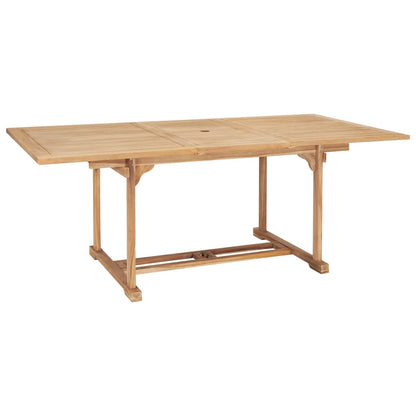 Tuintafel verlengbaar 150-200x100x75 cm massief teakhout - AllerleiShop