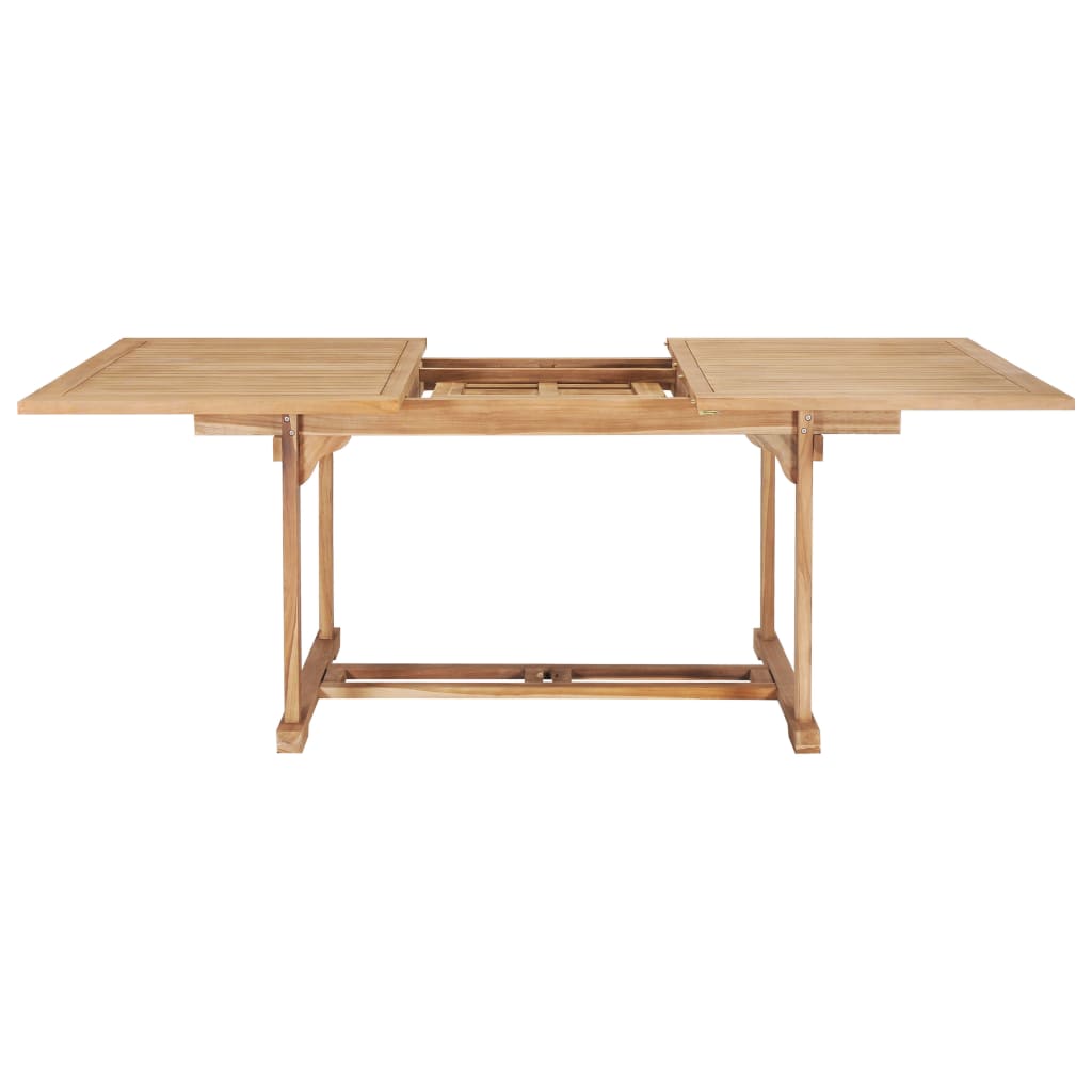 Tuintafel verlengbaar 150-200x100x75 cm massief teakhout - AllerleiShop