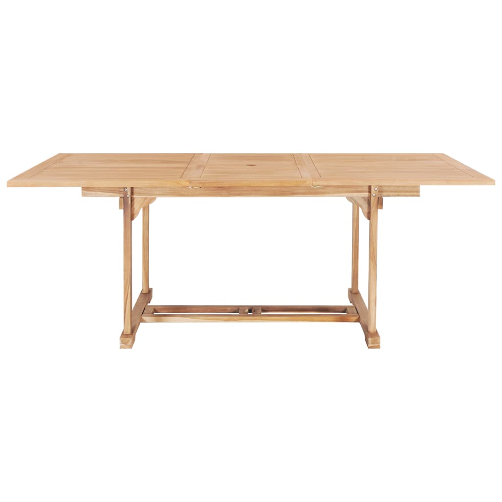 Tuintafel verlengbaar 150-200x100x75 cm massief teakhout - AllerleiShop