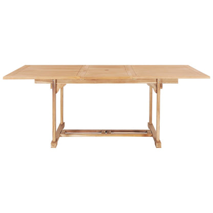 Tuintafel verlengbaar 150-200x100x75 cm massief teakhout - AllerleiShop