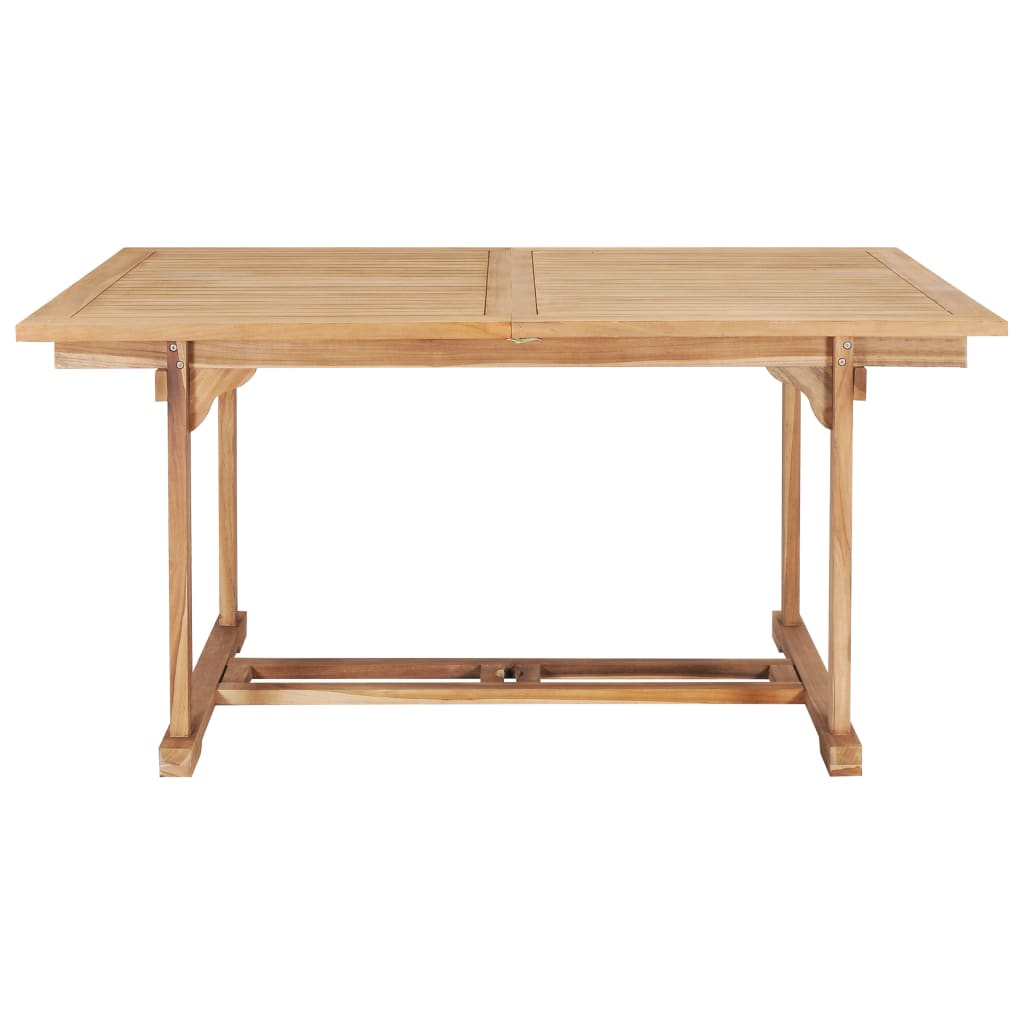 Tuintafel verlengbaar 150-200x100x75 cm massief teakhout - AllerleiShop