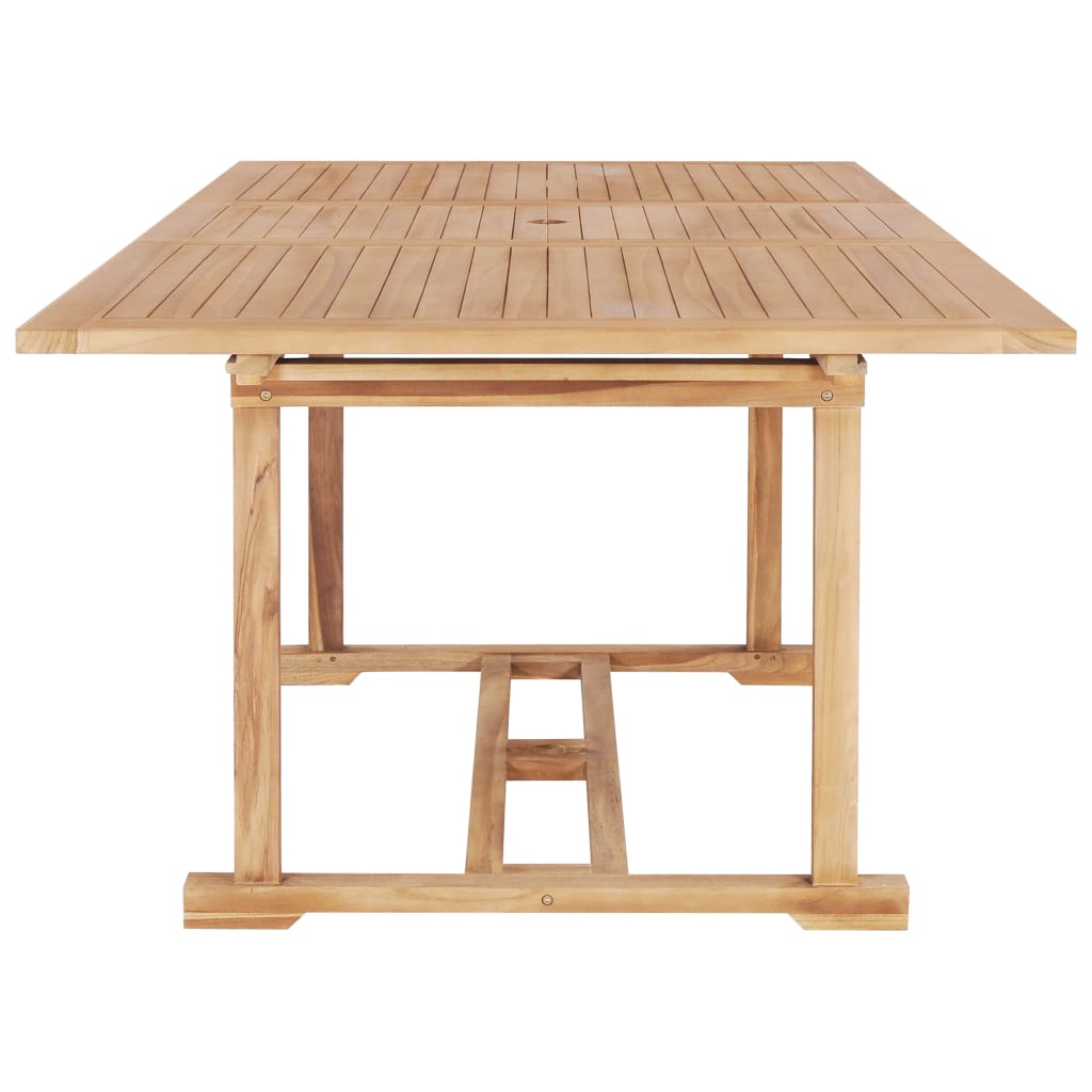 Tuintafel verlengbaar 150-200x100x75 cm massief teakhout - AllerleiShop