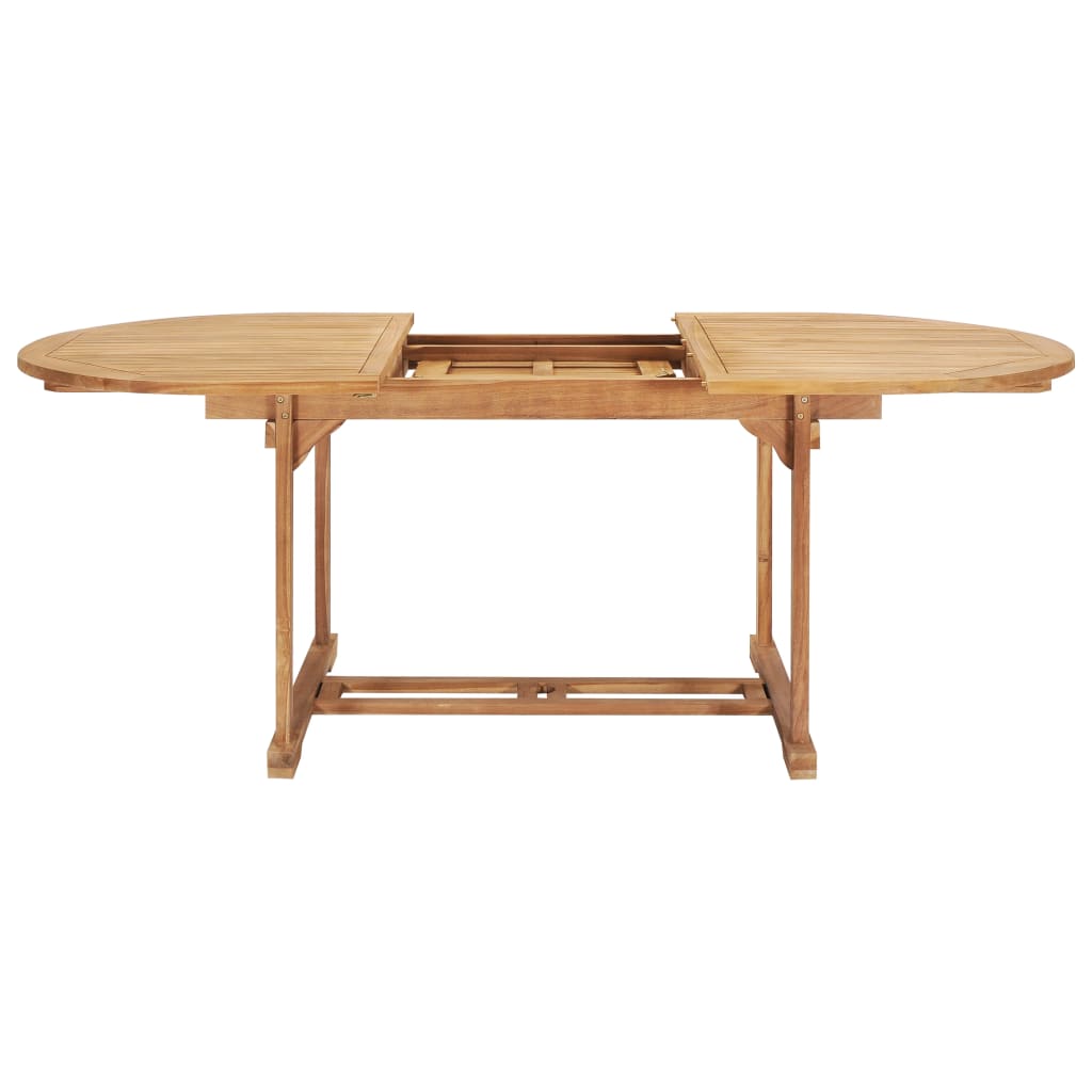 Tuintafel verlengbaar 150-200x100x75 cm massief teakhout - AllerleiShop