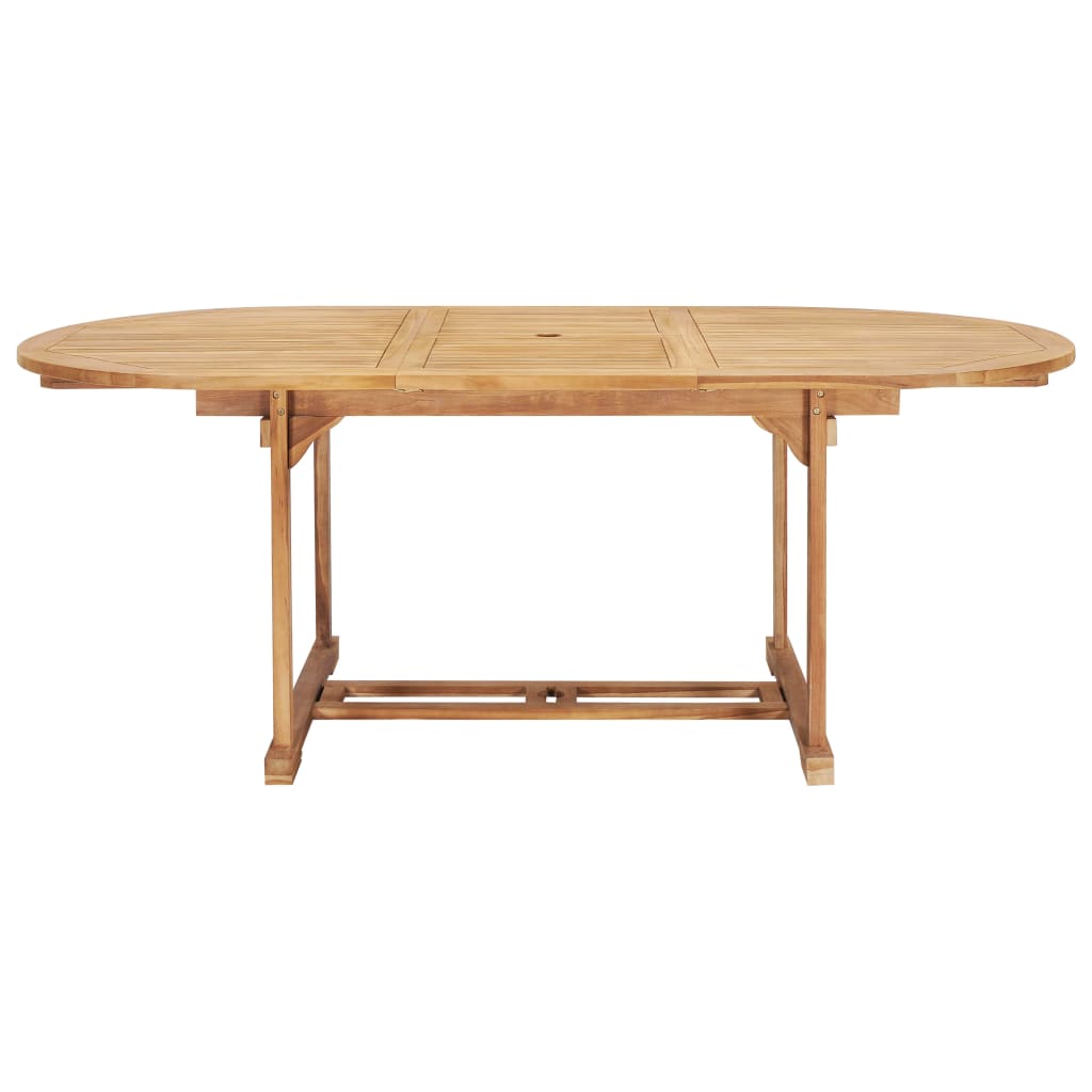 Tuintafel verlengbaar 150-200x100x75 cm massief teakhout - AllerleiShop