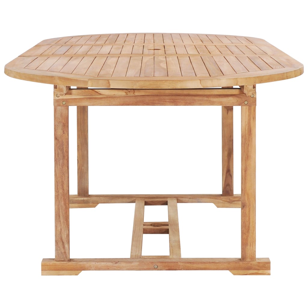 Tuintafel verlengbaar 150-200x100x75 cm massief teakhout - AllerleiShop