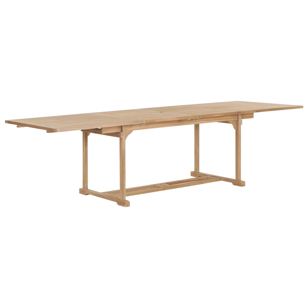 Tuintafel verlengbaar 180-280x100x75 cm massief teakhout - AllerleiShop