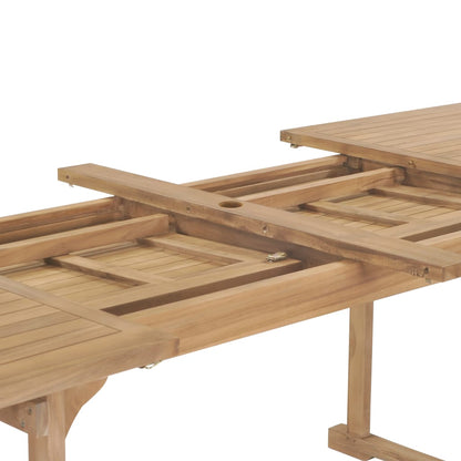 Tuintafel verlengbaar 180-280x100x75 cm massief teakhout - AllerleiShop