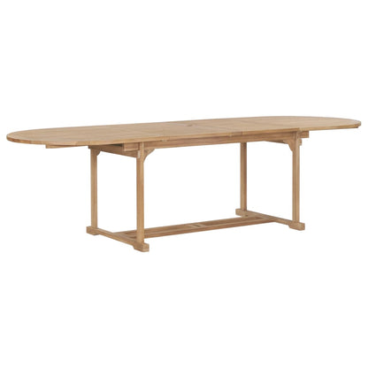 Tuintafel verlengbaar ovaal 180-280x100x75 cm massief teakhout - AllerleiShop