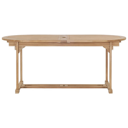 Tuintafel verlengbaar ovaal 180-280x100x75 cm massief teakhout - AllerleiShop