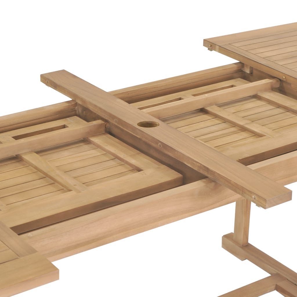 Tuintafel verlengbaar ovaal 180-280x100x75 cm massief teakhout - AllerleiShop