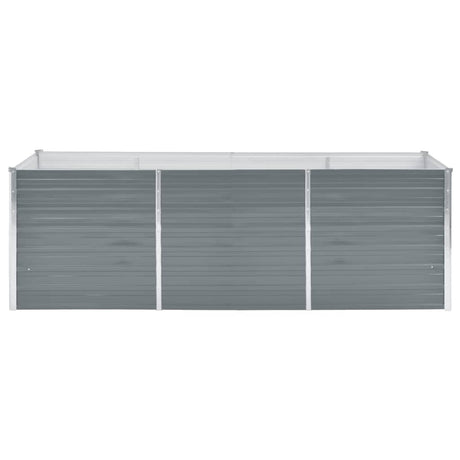 Plantenbak verhoogd 240x80x77 cm gegalvaniseerd staal grijs - AllerleiShop