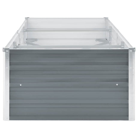 Plantenbak verhoogd 240x80x45 cm gegalvaniseerd staal grijs - AllerleiShop