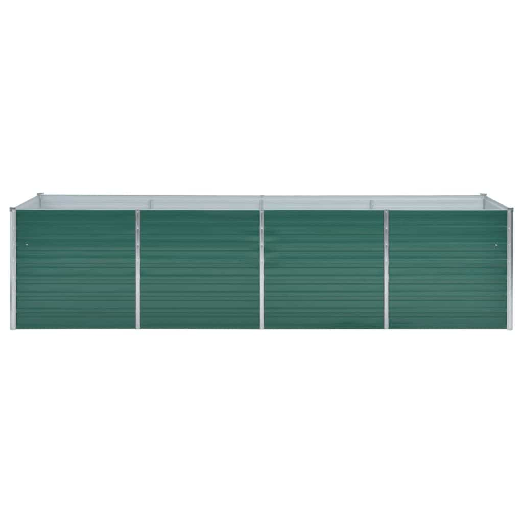 Plantenbak verhoogd 320x80x77 cm gegalvaniseerd staal groen