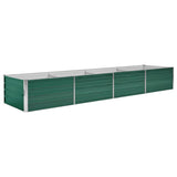 Plantenbak verhoogd 320x80x45 cm gegalvaniseerd staal groen