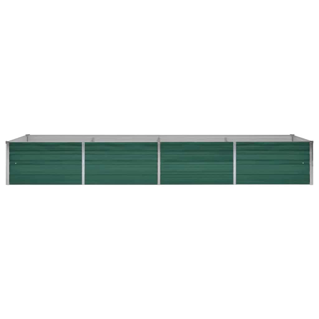 Plantenbak verhoogd 320x80x45 cm gegalvaniseerd staal groen