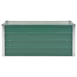 Plantenbak verhoogd 100x40x45 cm gegalvaniseerd staal groen