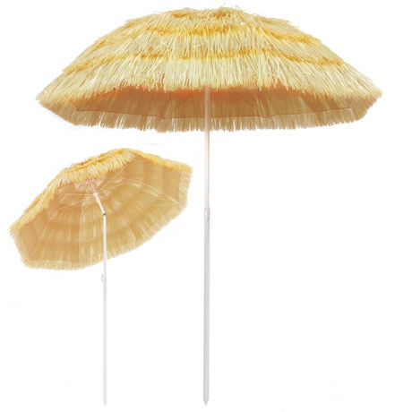 Strandparasol Hawaï stijl 180 cm naturel - AllerleiShop