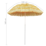 Strandparasol Hawaï stijl 180 cm naturel - AllerleiShop