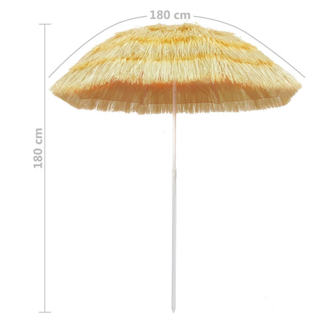 Strandparasol Hawaï stijl 180 cm naturel - AllerleiShop