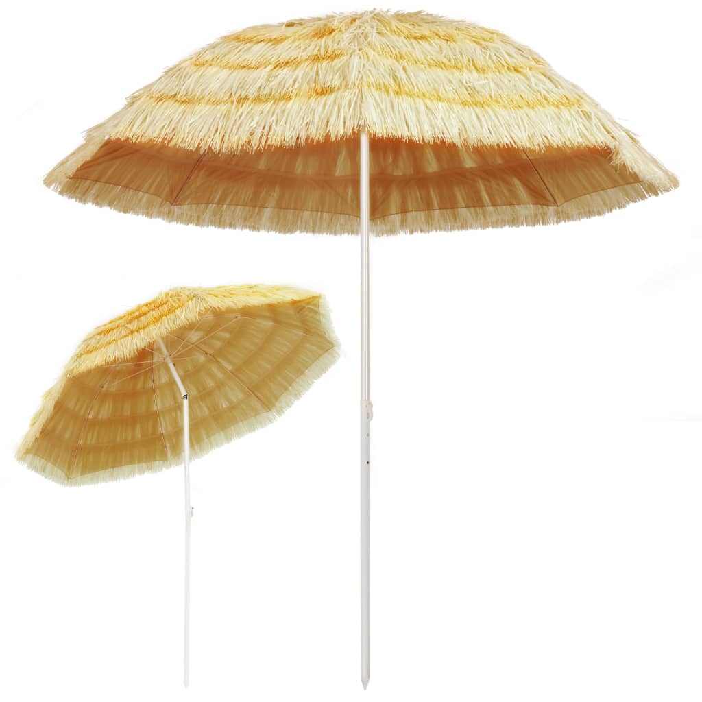 Strandparasol Hawaï stijl 240 cm naturel - AllerleiShop