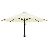 Wandparasol met metalen paal 300 cm zandkleurig - AllerleiShop