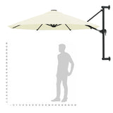 Wandparasol met metalen paal 300 cm zandkleurig - AllerleiShop