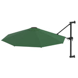 Wandparasol met metalen paal 300 cm groen - AllerleiShop