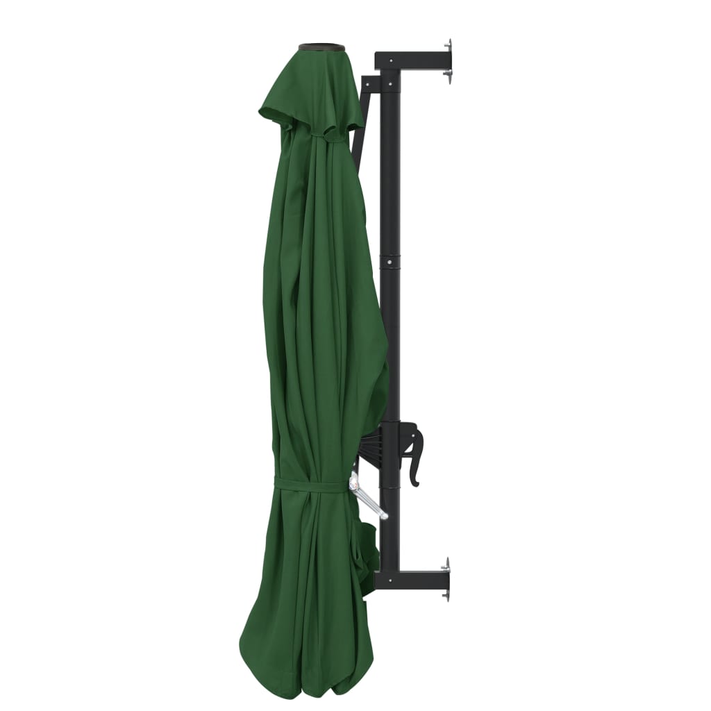 Wandparasol met metalen paal 300 cm groen - AllerleiShop