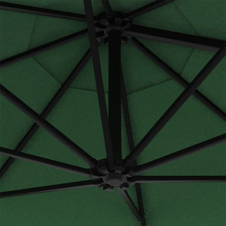 Wandparasol met metalen paal 300 cm groen - AllerleiShop