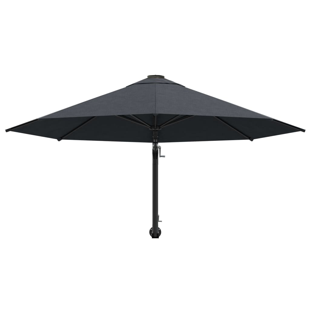 Wandparasol met metalen paal 300 cm antraciet - AllerleiShop