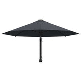 Wandparasol met metalen paal 300 cm antraciet - AllerleiShop