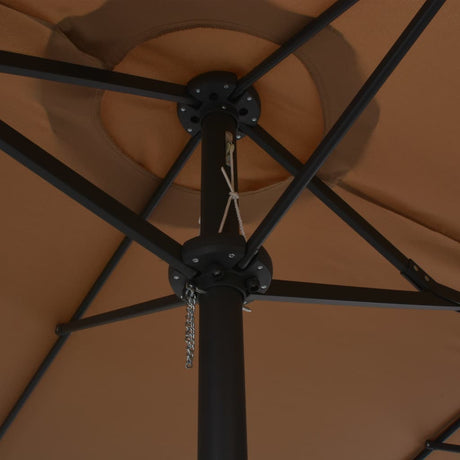 Parasol met aluminium paal 460x270 cm taupe - AllerleiShop