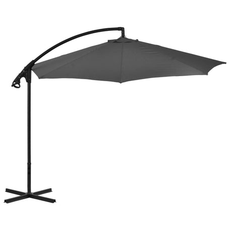 Zweefparasol met stalen paal 300 cm antraciet - AllerleiShop