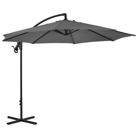 Zweefparasol met stalen paal 300 cm antraciet - AllerleiShop