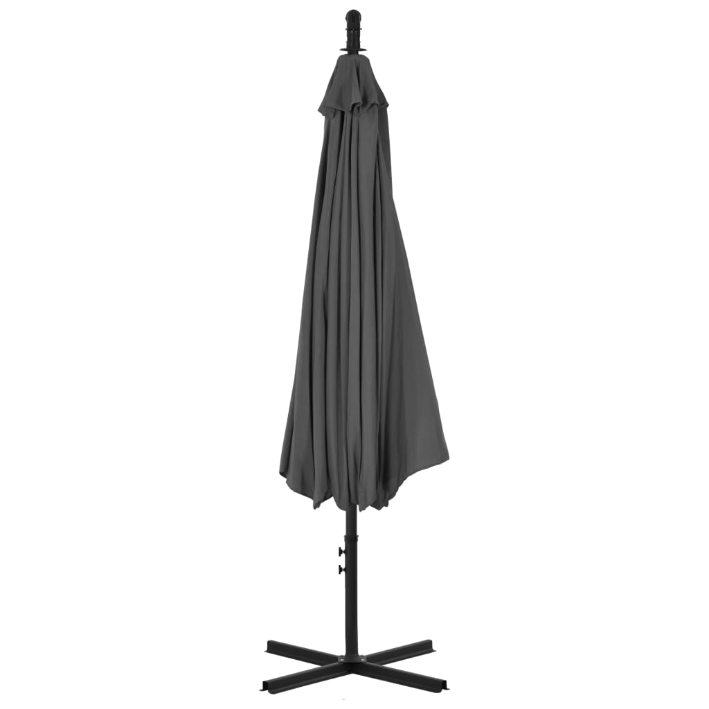 Zweefparasol met stalen paal 300 cm antraciet - AllerleiShop