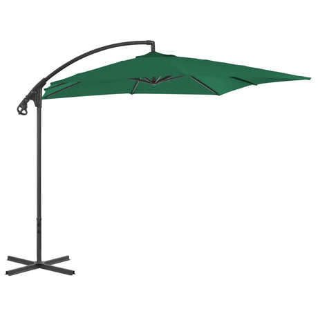 Zweefparasol met stalen paal 250x250 cm groen - AllerleiShop