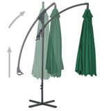 Zweefparasol met stalen paal 250x250 cm groen - AllerleiShop