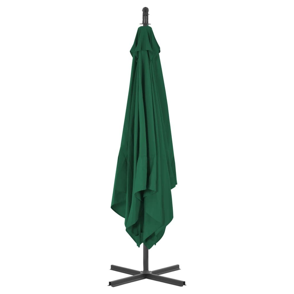 Zweefparasol met stalen paal 250x250 cm groen - AllerleiShop