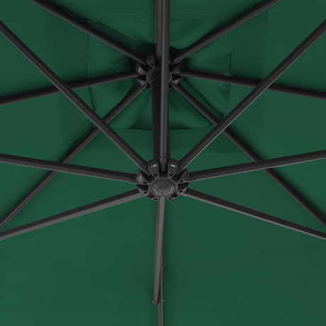 Zweefparasol met stalen paal 250x250 cm groen - AllerleiShop