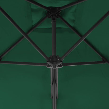 Parasol met stalen paal 250x250 cm groen - AllerleiShop