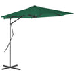 Parasol met stalen paal 300 cm groen - AllerleiShop