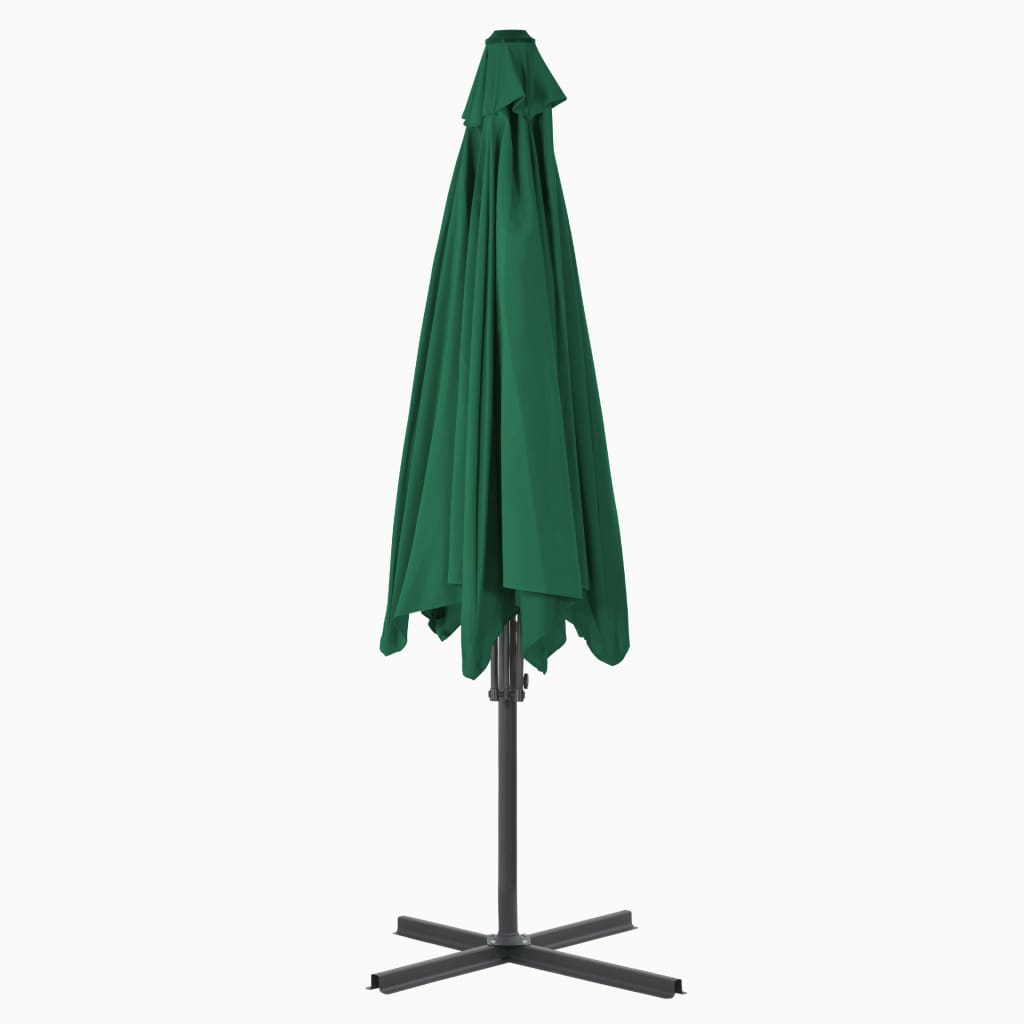 Parasol met stalen paal 300 cm groen - AllerleiShop