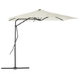 Parasol met stalen paal 300 cm zandkleurig - AllerleiShop