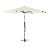 Parasol met stalen paal 300 cm zandkleurig - AllerleiShop