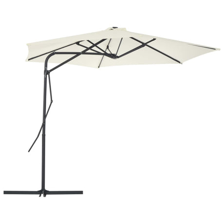 Parasol met stalen paal 300 cm zandkleurig - AllerleiShop