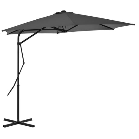 Parasol met stalen paal 300 cm antraciet - AllerleiShop