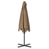 Parasol met stalen paal 300 cm taupe - AllerleiShop