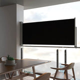Tuinscherm uittrekbaar 100x300 cm zwart